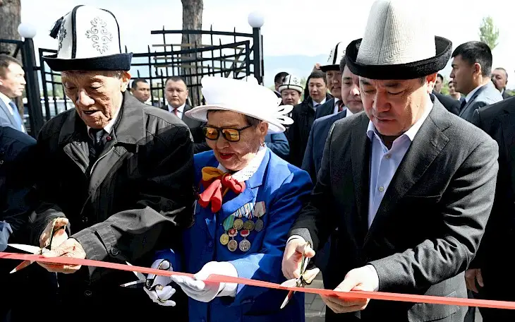 Kyrgyz President Sadyr Zhaparov opens airport in Talas