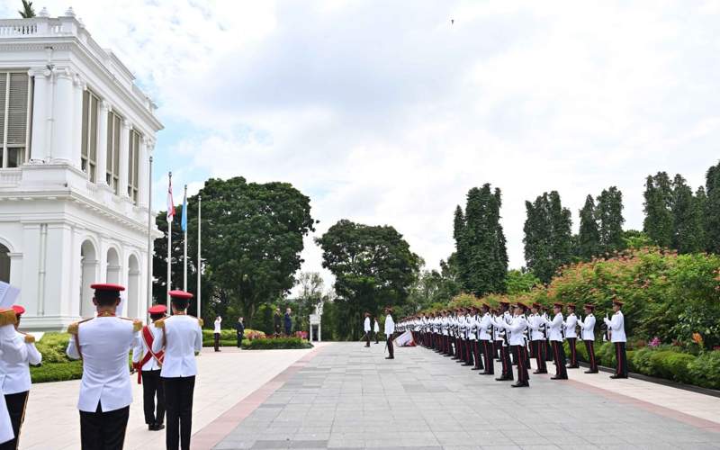 Касым-Жомарт Токаев прибыл во Дворец президента Сингапура Istana