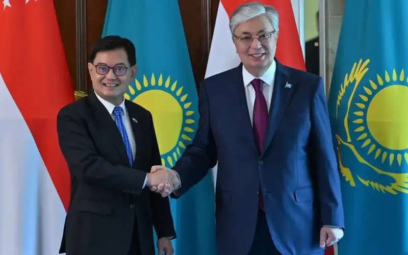 Қозоғистон Президенти Сингапур Бош вазири ўринбосарини қабул қилди