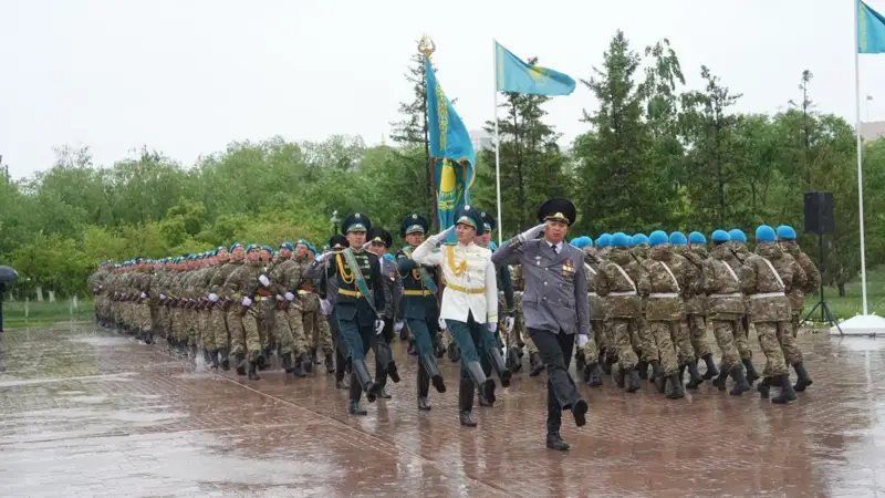 Военную присягу приняли солдаты Службы госохраны Казахстана