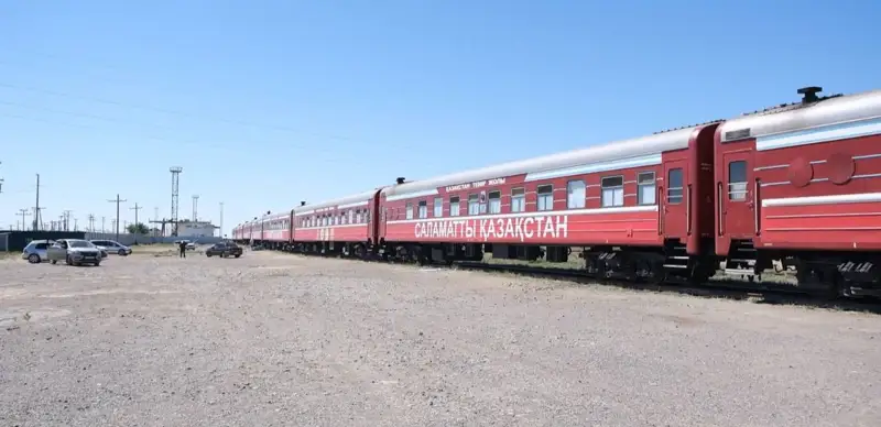 Медицинский поезд «Саламатты Қазақстан» прибыл в Кульсары
