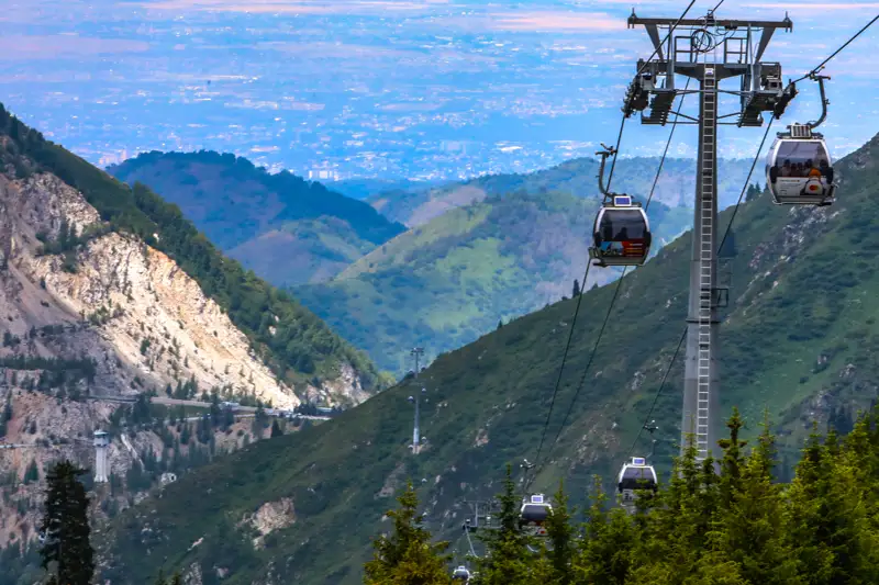 Алматы горы канатная дорога таулар аспалы жол