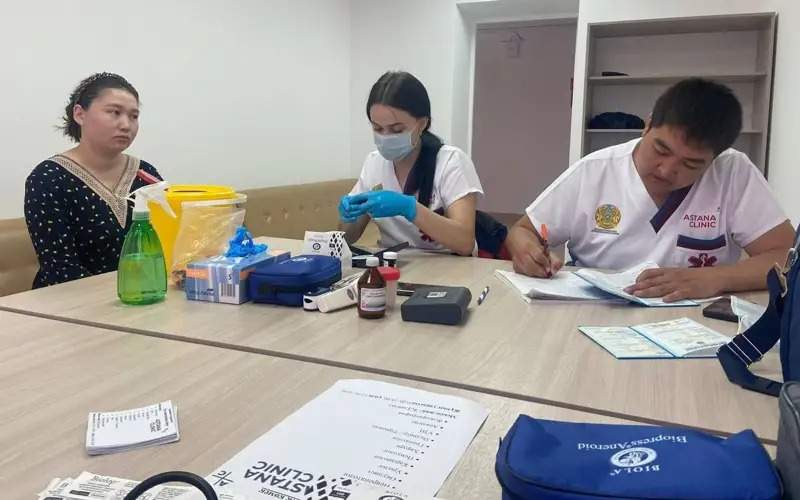 Over 500 residents of flood-hit Kulsary treated by Salamatty Kazakhstan health train brigade