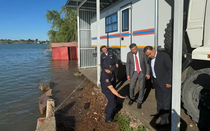 Угрозы подтопления домов нет - аким успокоил жителей Конаева