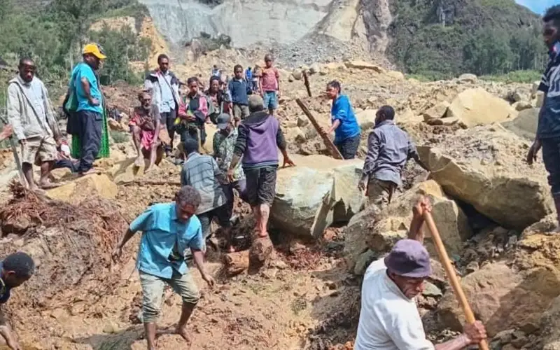Оползень в Папуа-Новой Гвинее