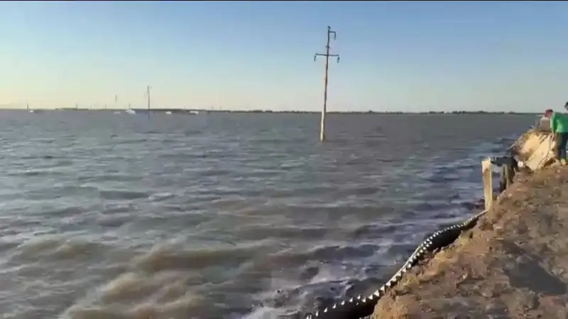 Zhaiyk River’s water level slightly increases in Atyrau