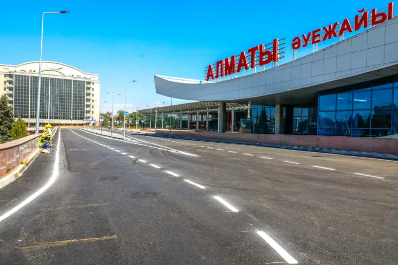 Строительство нового терминала аэропорта Алматы Алматы әуежайының жаңа терминалының құрылысы