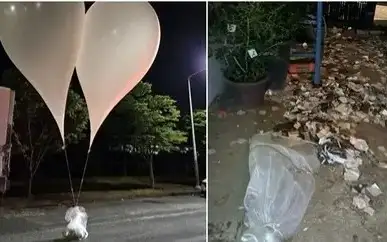 КНДР запустила сотни воздушных шаров с мусором в сторону Южной Кореи