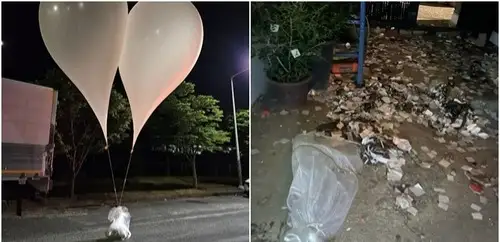 Солтүстік Корея Оңтүстік Кореяға нәжіс заттар толтырылған шарларды ұшырды 