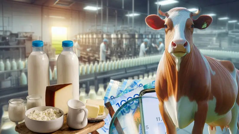 Коллаж молочная отрасль