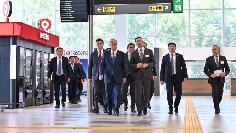 Тоқаев Алмати аэропортида Тоқаев Алмати аэропортида