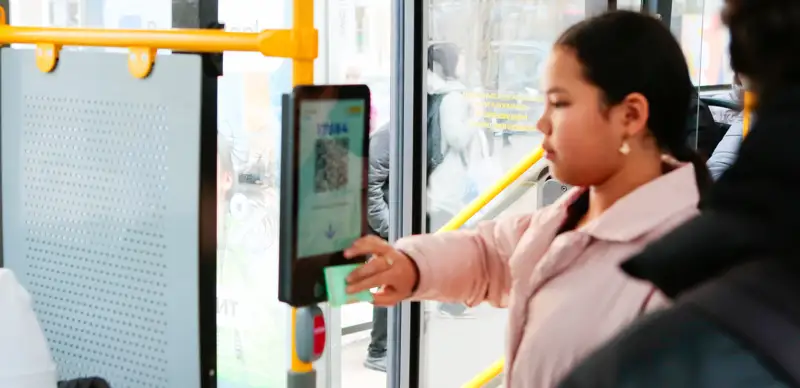 Проезд автобус Проверка оплаты Автобус жол ақысын тексеру