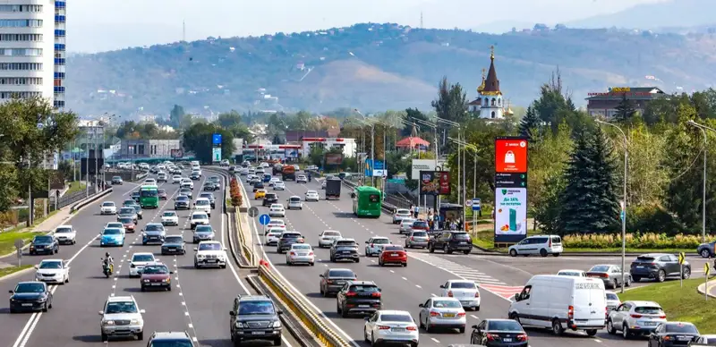 Almaty transport dorogı avtomobılı dvıjenıe Almaty kólik joldary qozǵalys