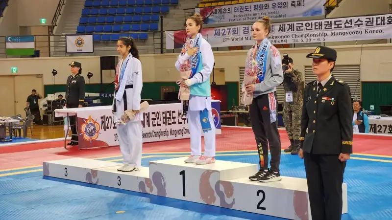 Казахстанские военнослужащие заняли второе место на чемпионате мира по тхэквондо 