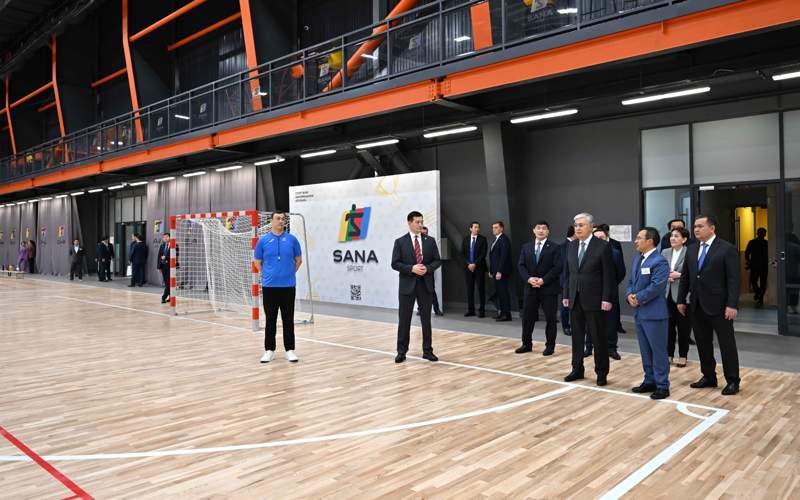 Глава государства посетил центр SANA Sport Глава государства посетил центр SANA Sport