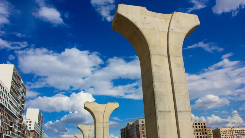 Строительство ЛРТ  Астана LRT құрылысы  Астана 