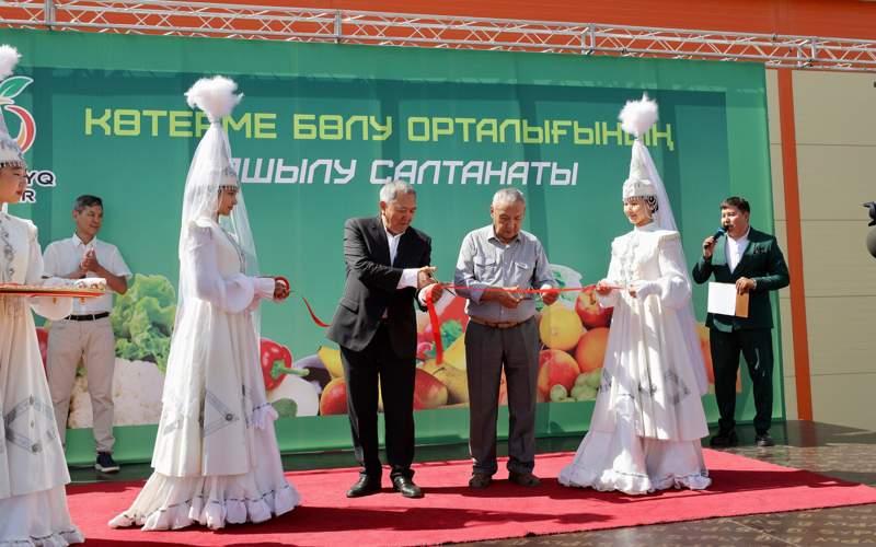 Mańǵystaýda bir mezgilde 40 myń tonna ónim saqtaıtyn kóterme-taratý ortalyǵy ashyldy