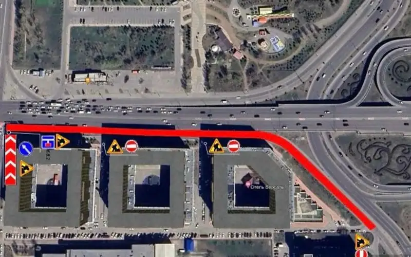 Участок развязки Сарайшык-Мангилик ел закроют на ремонт в Астане