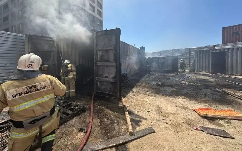 пожар, ДЧС, Алматы