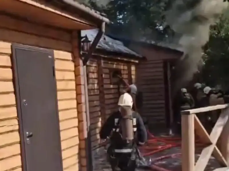 Банный комплекс горел в Алматы