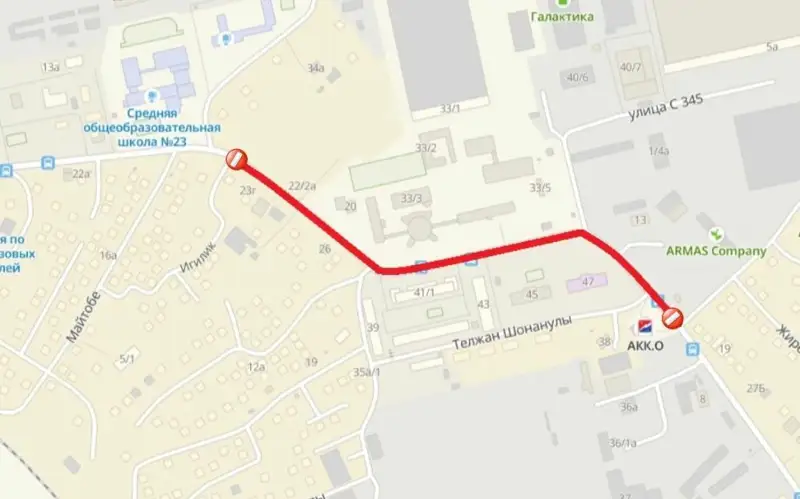 Участок улицы Игилик закроют на ремонт в столице