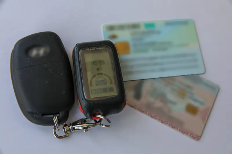 Водительское удостоверение ключи Жүргізуші куәлігі кілт