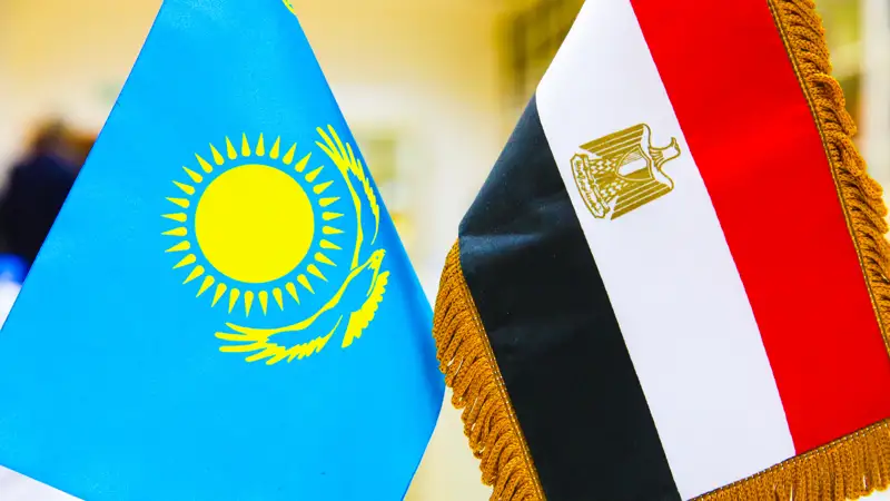 Флаг Египет Казахстан туы
