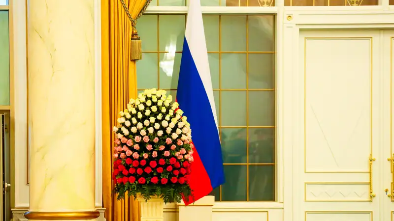 Флаг Россия Казахстан Ресей Қазақстан
