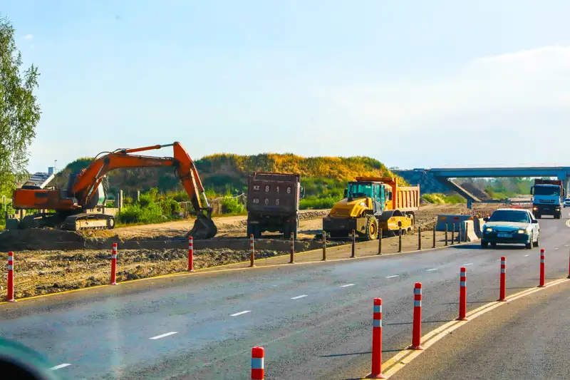 stroıtelstvo dorogı jol qurylysy