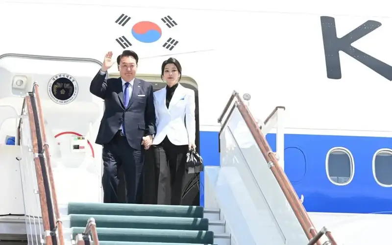 Корея президенти ва  рафиқаси