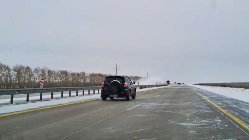 зима закрытие трассы метель қыс жол жабылуы боран