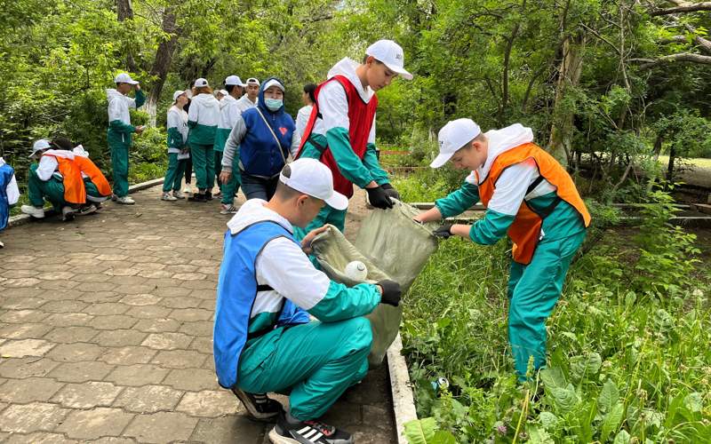 Квест по сортировке бытовых отходов провела молодежь Карагандинской области 