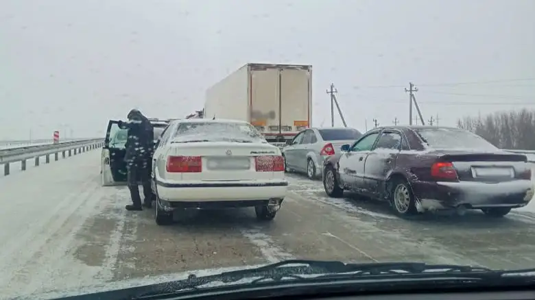 зима закрытие трассы метель қыс жол жабылуы боран