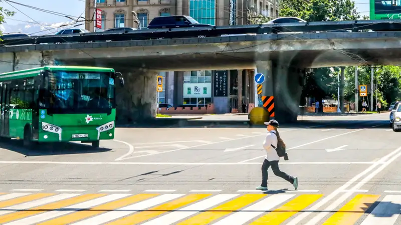 Алматы автобус улицы дорога жол көшелер 