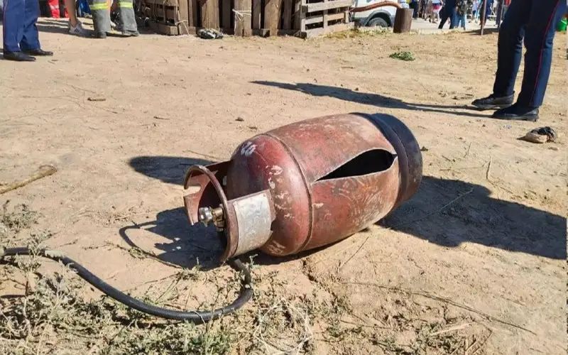 В Уральске взрыв газового баллона произошел  на месте для убоя скота - есть пострадавшие