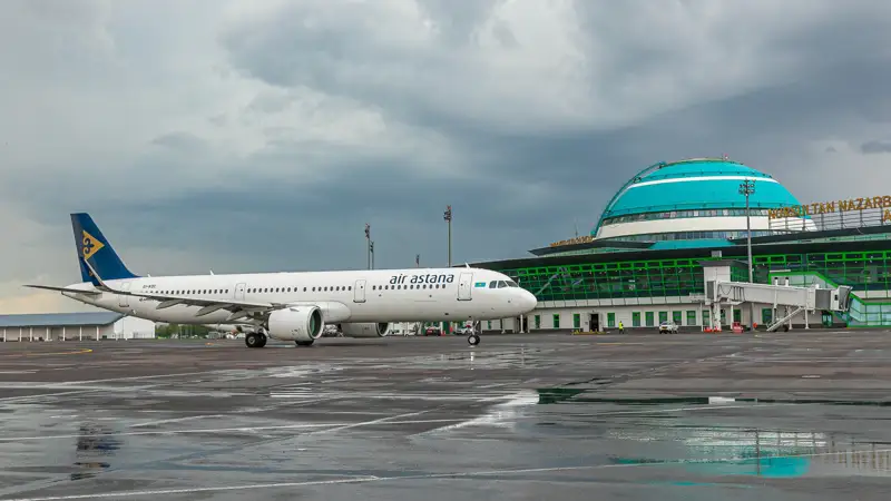 Самолеты Эйр Астана Аэропорт Астаны Ұшақ Эйр Астана Астана әуежайы