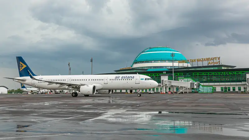 Самолеты Эйр Астана Аэропорт Астаны Ұшақ Эйр Астана Астана әуежайы