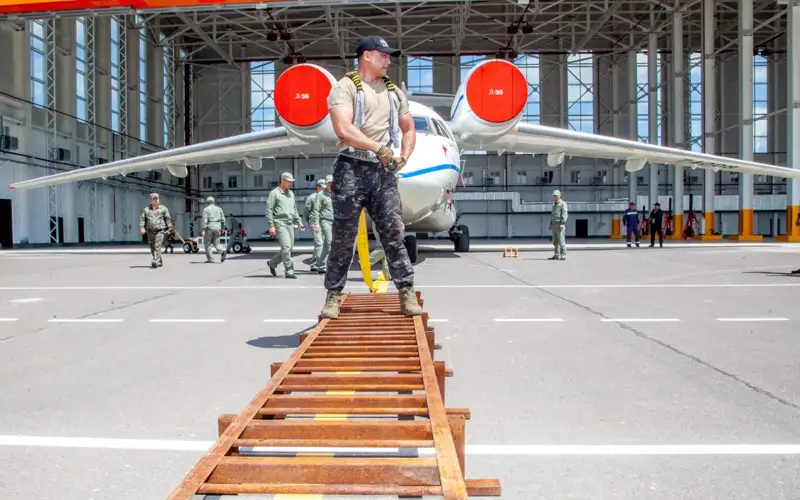 Авиабазу Национальной гвардии МВД РК показали журналистам  