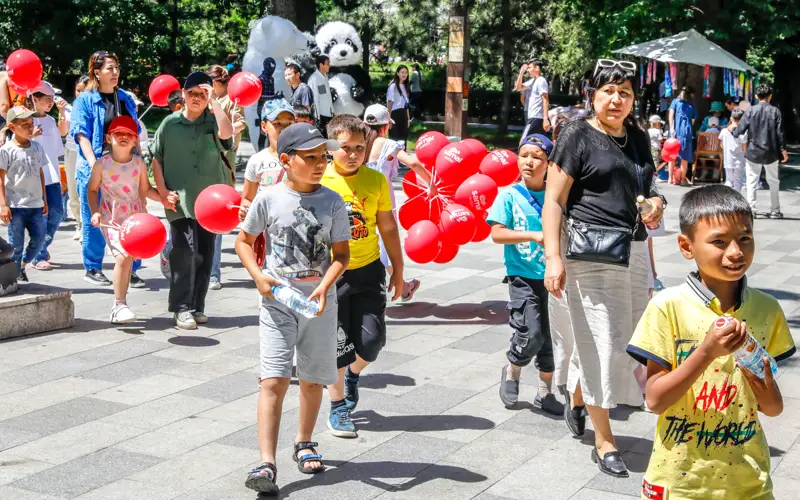 день защиты детей, дети, парк, праздник, халықаралық балаларды қорғау күні, саябақ, мейрам
