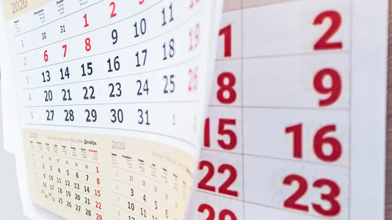 календарь күнтізбе