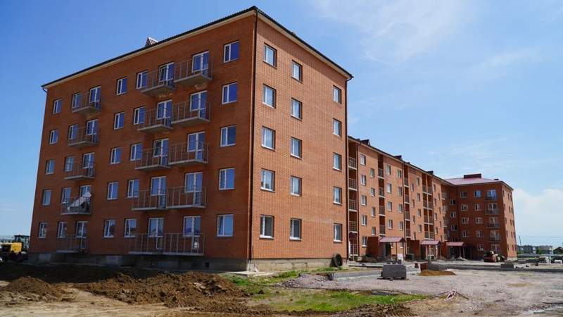 Строительство многоквартирных домов после паводков в Атбасаре многоэтажка в Атбасаре