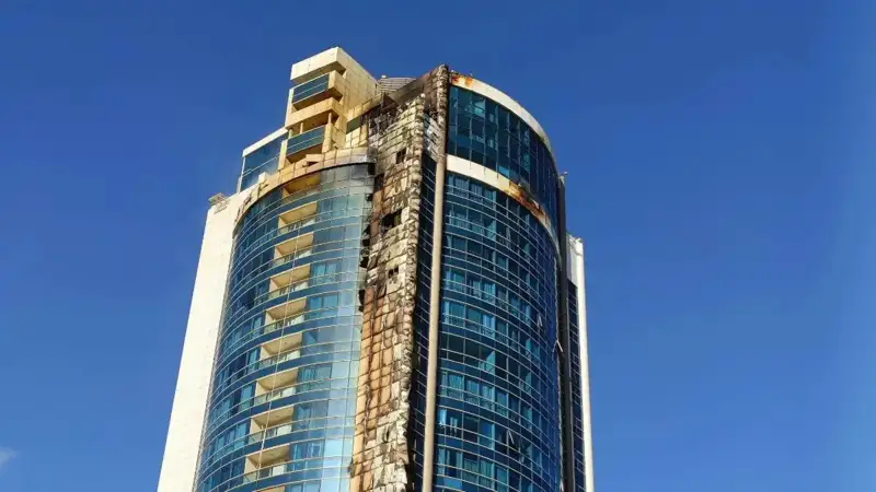 пожар в Астане