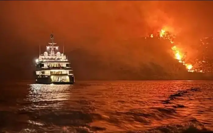 Forest fire in Greece