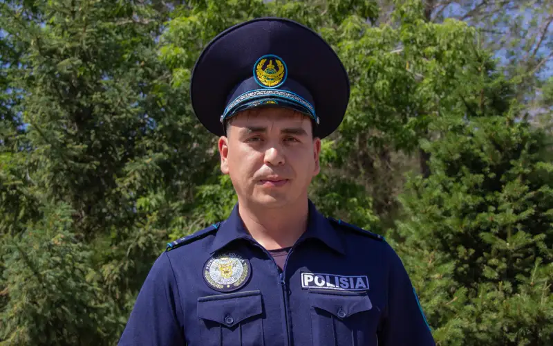 павлодарский полицейский Жанибек Шакиров