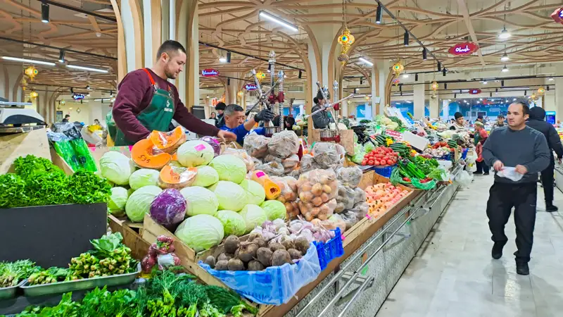 Продукты питания рынок фрукты овощи Азық-түлік нарық жемістер көкөністер