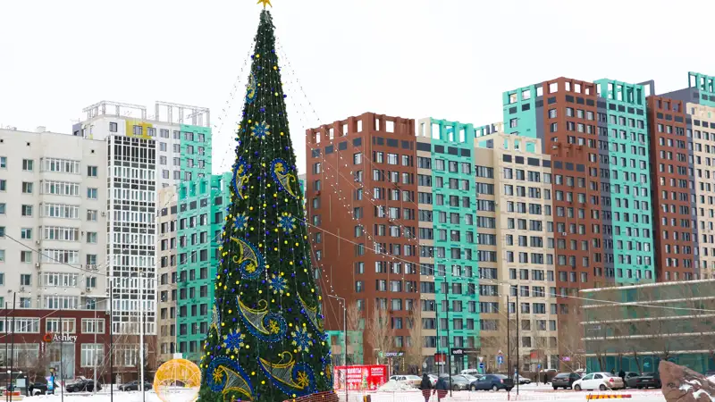 Новый год Жаңа жыл елка шырша