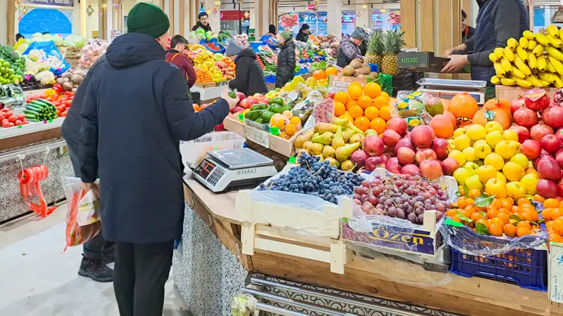 Продукты питания рынок фрукты овощи Азық-түлік нарық жемістер көкөністер