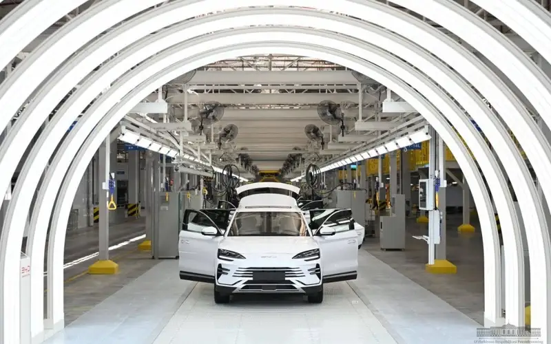 Ўзбекистонда BYD заводидан илк электромобиллар чиқди