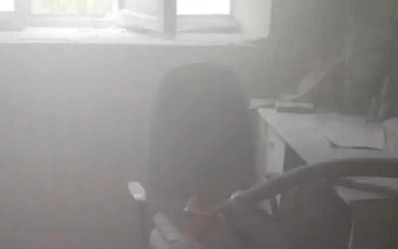 Пожар произошел в больнице Шахтинска