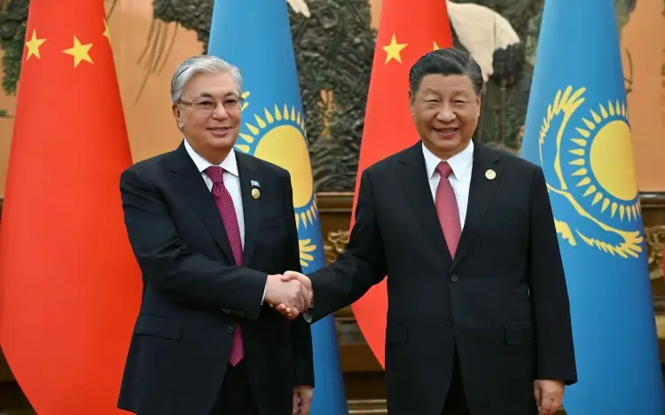 Касым-Жомарт  Токаев и Си Цзиньпин